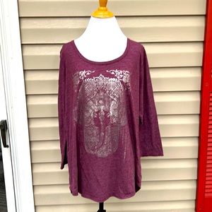 Lucky Brand womens  longsleeve knit blouse